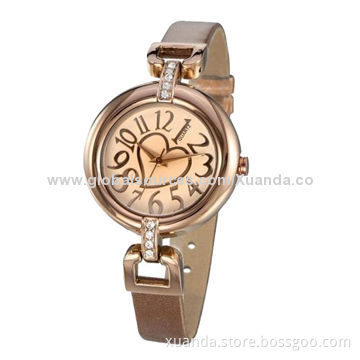Fashion watch, high quality Chinese wholesale OEM Japan movt vogue leather lady watch